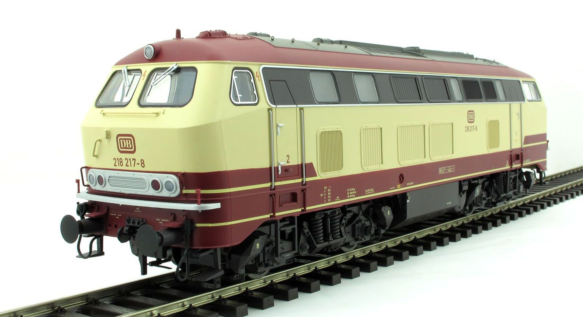 Lenz 40180-04 - Diesellok 218 217-8 rot-beige, DB, Ep.IV
