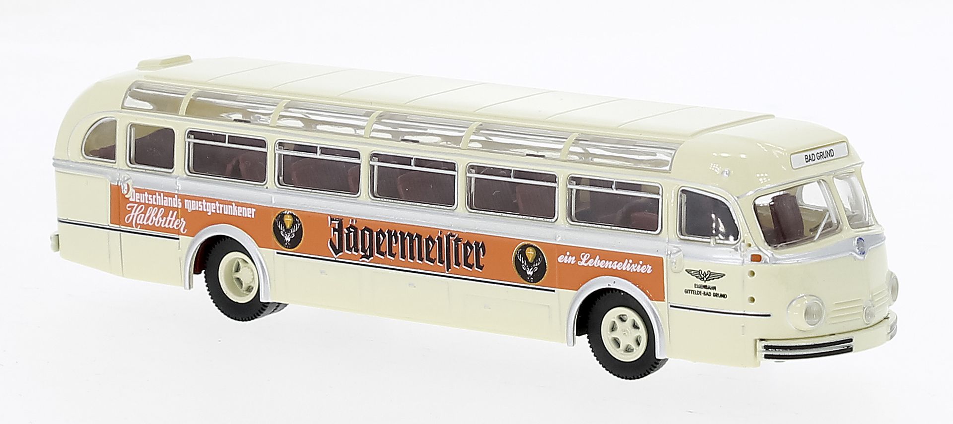 Brekina 50504 - Mercedes-Benz O6600H Reisebus 'Jägermeister'