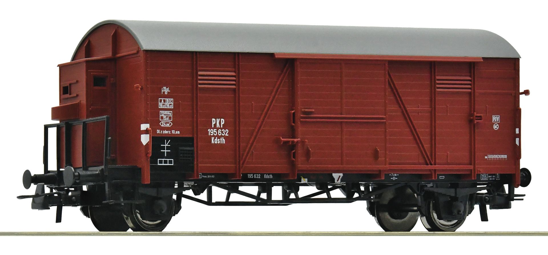 Roco 6600059 - Gedeckter Güterwagen Kdsth, PKP, Ep.III