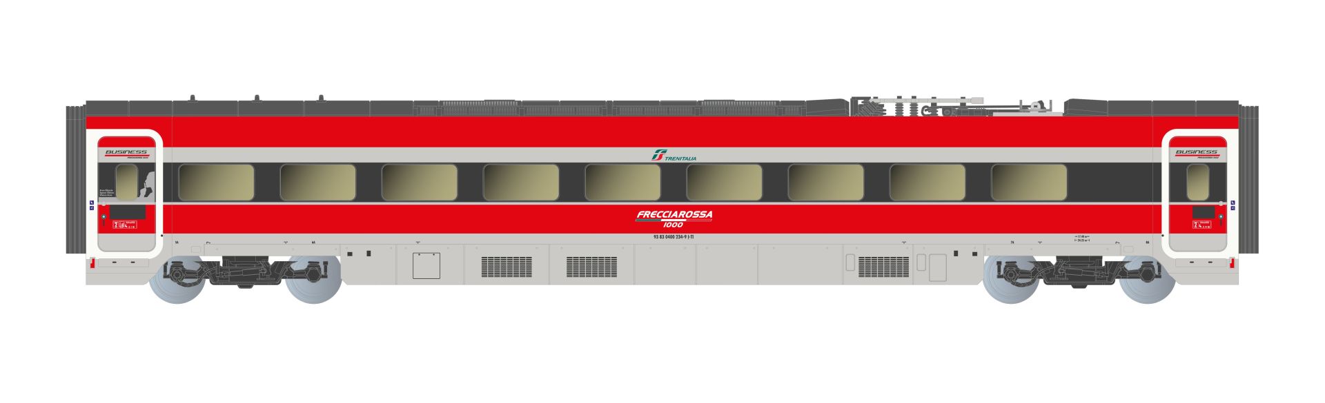 Arnold HN2619S - Triebzug Frecciarossa 1000, 4-teilig, FS Trenitalia, FS, Ep.VI, DC-Sound Arnold HN2619S - Triebzug Frecciarossa 1000, 4-teilig, FS Trenitalia, FS, Ep.VI, DC-Sound