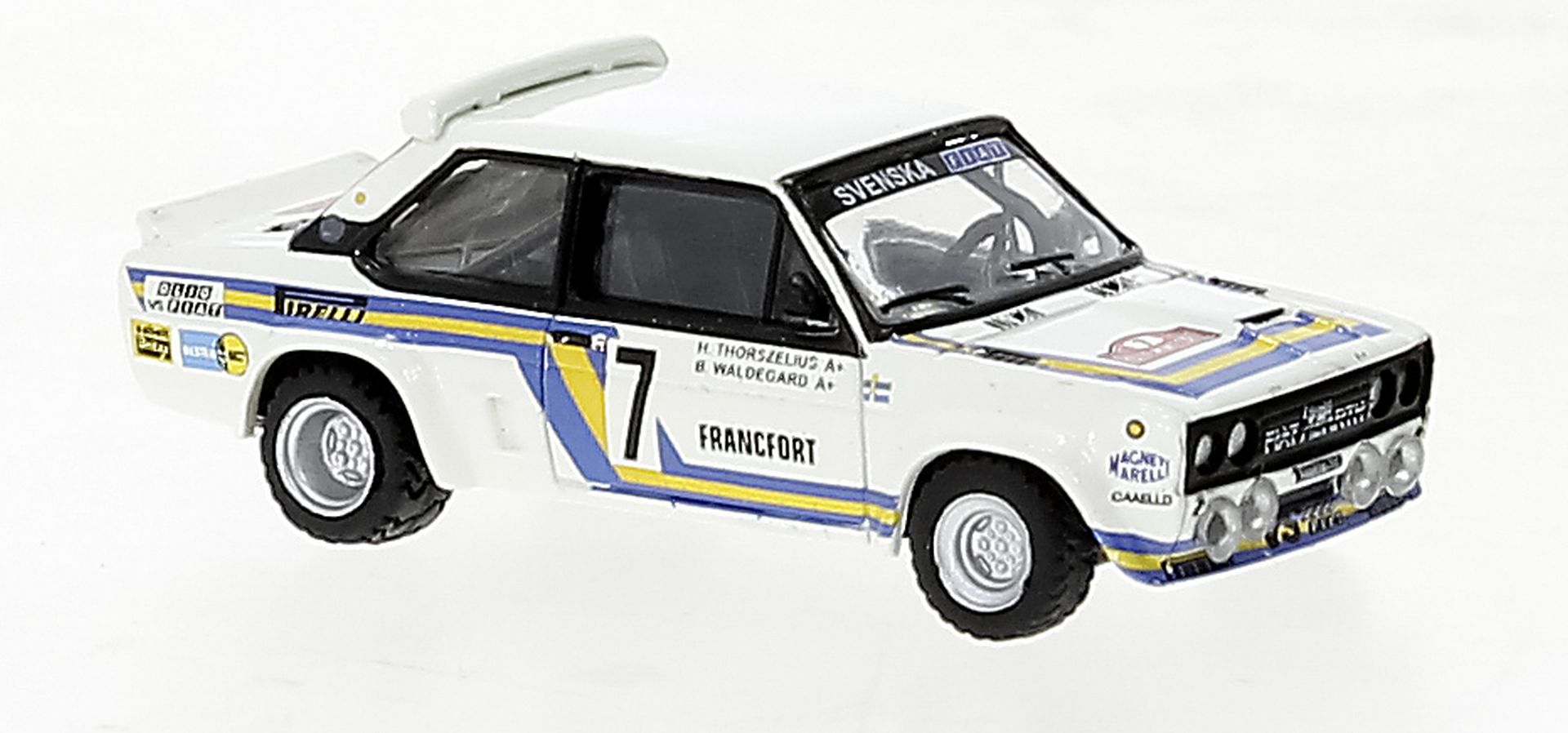 Brekina 22661 - Fiat 131 Abarth, Svenska Fiat, Monte Carlo, B.Waldegaard, 7, 1980