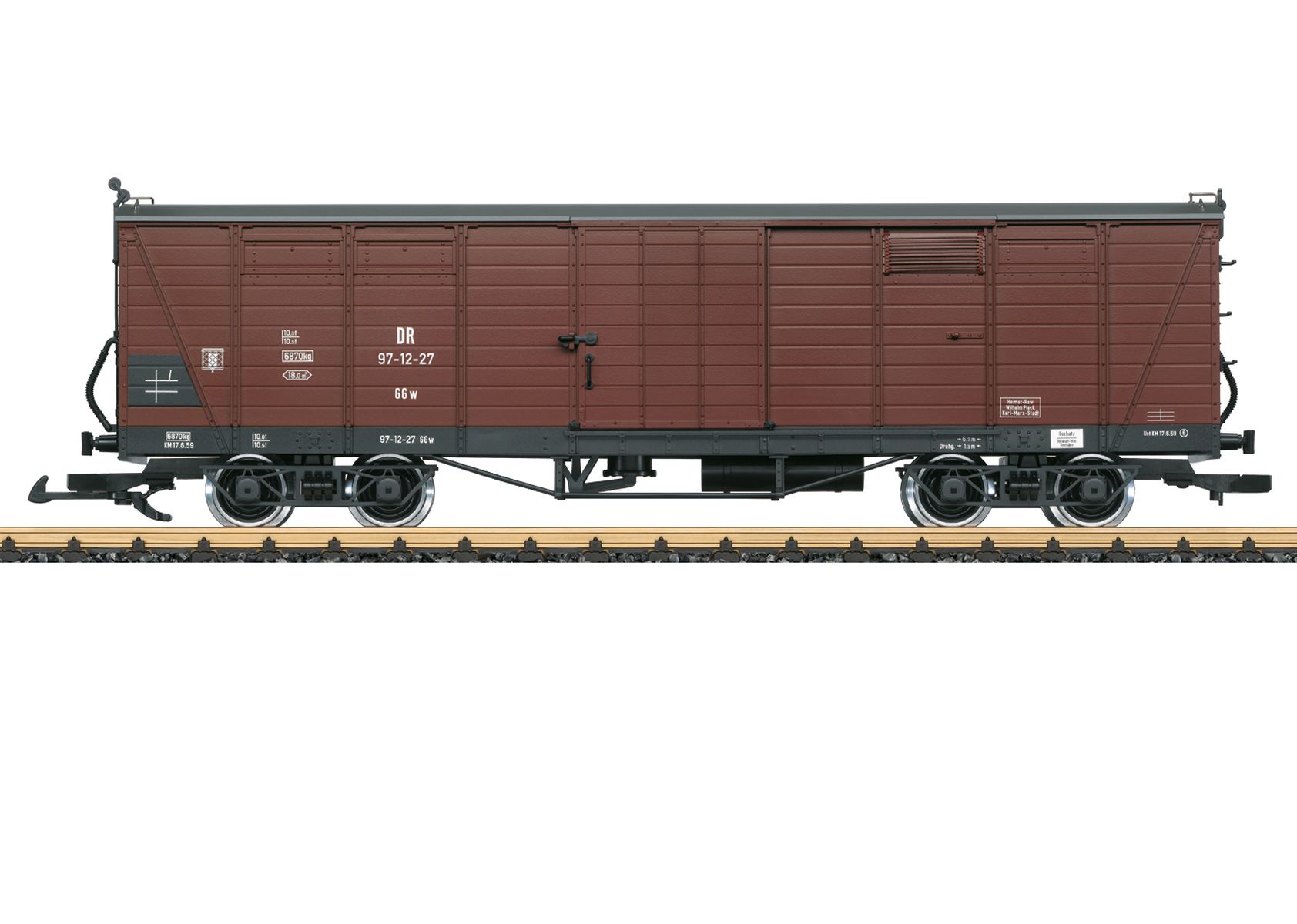 LGB 43602 - Gedeckter Güterwagen GGw, DR, Ep.III