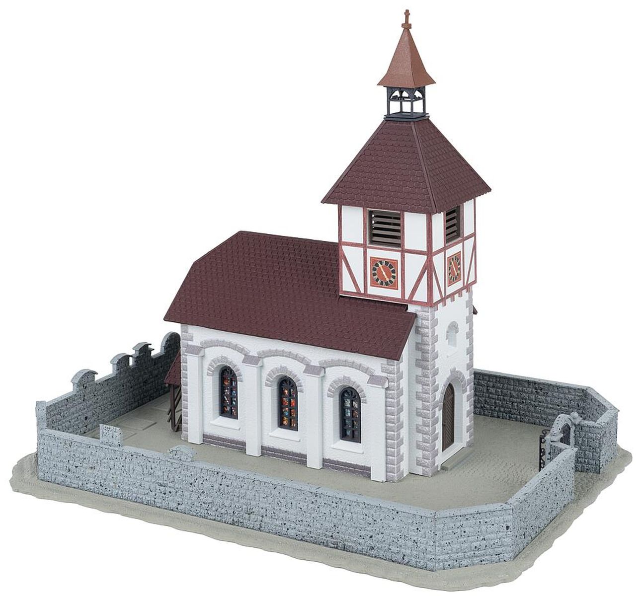 Faller 130679 - Dorfkirche mit Kirchhof