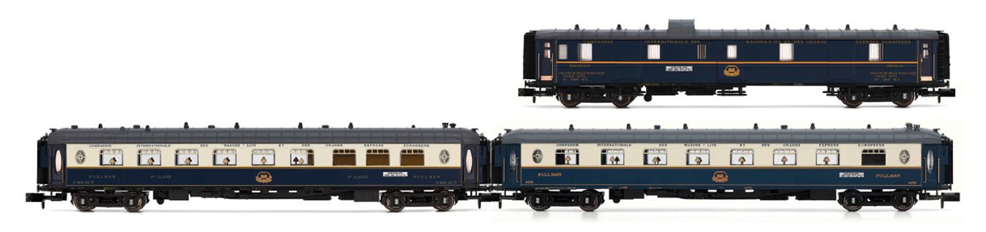 Arnold HN4490 - 3er Set Personenwagen 'Edelweiss Pullman Express', Set 1, CIWL, Ep.II