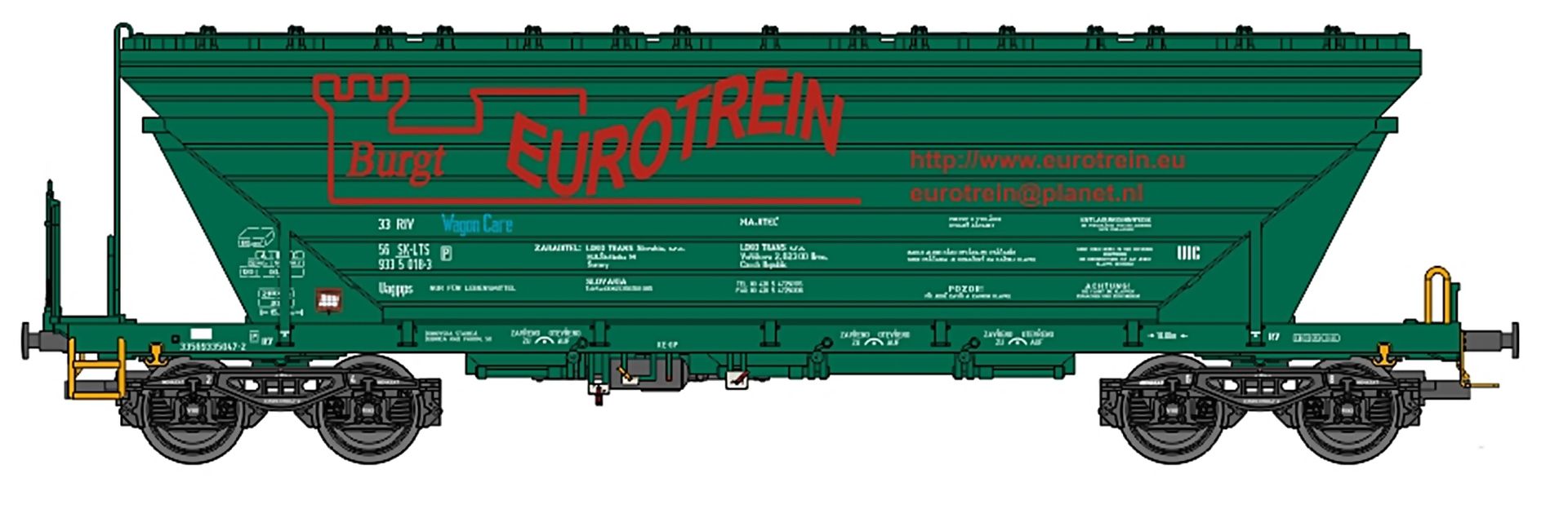 NPE NW 52228 - Getreidesilowagen Uagpps, Slowenien, Burgt Eurotrein, Ep.V-VI