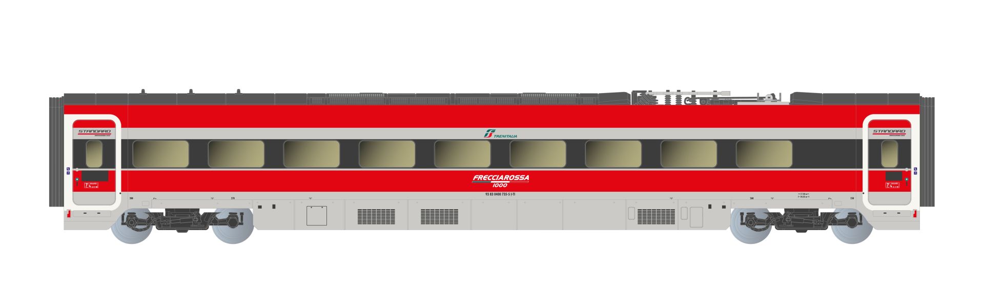 Arnold HN2620D - Triebzug Frecciarossa 1000 'Ducati', 4-teilig, FS Trenitalia, FS, Ep.VI, DC-Digital