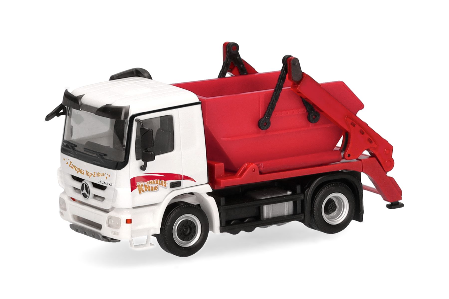 Herpa 319935 - Mercedes-Benz Actros M 08 Meiller Absetzkipper AK12 "Circus Charles Knie"