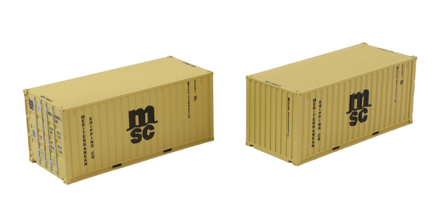 igra 98010029 - 2er Set Container 20' MSC - Low Cube