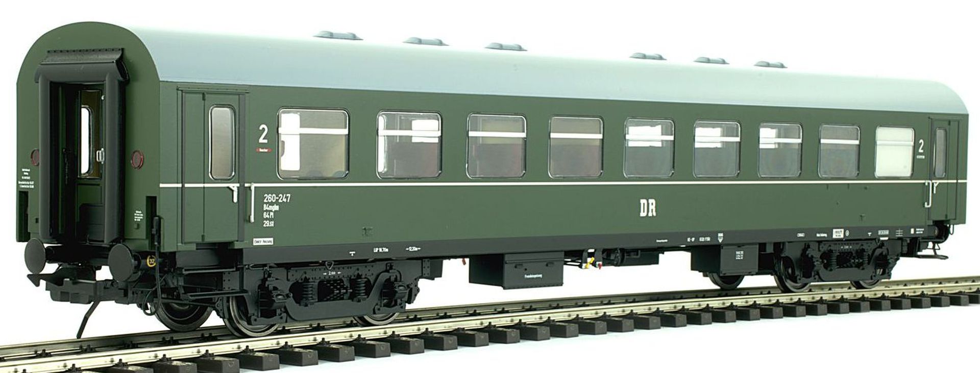 Lenz 41180-01 - Rekowagen B4mgl, 2. Klasse, DR, Ep.III, 260-247