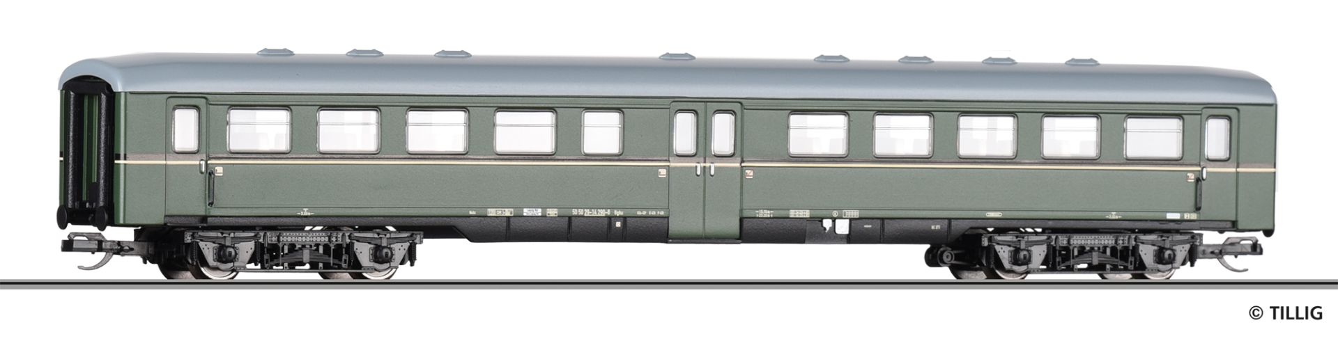 Tillig 13877 - Personenwagen Bghu, 2. Klasse, DR, Ep.IV