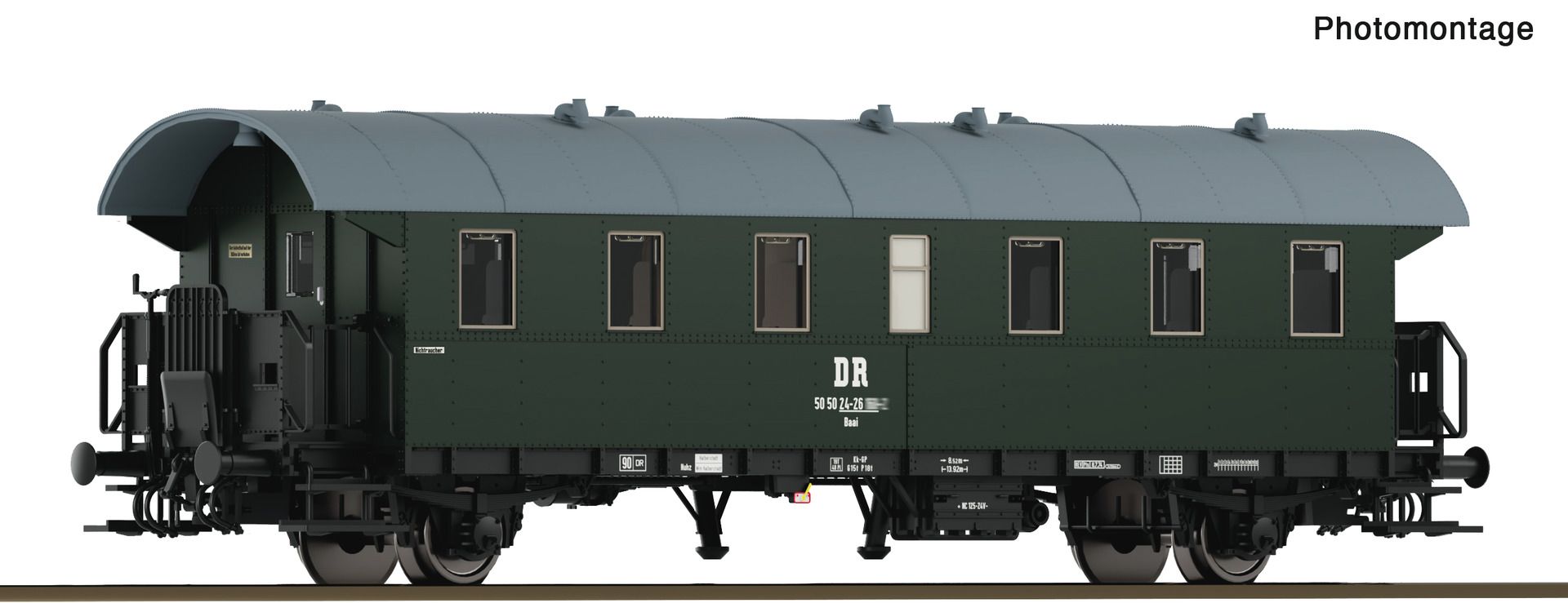 Roco 6280051 - Personenwagen 'Donnerbüchse' Baai, 2. Klasse, DR, Ep.IV