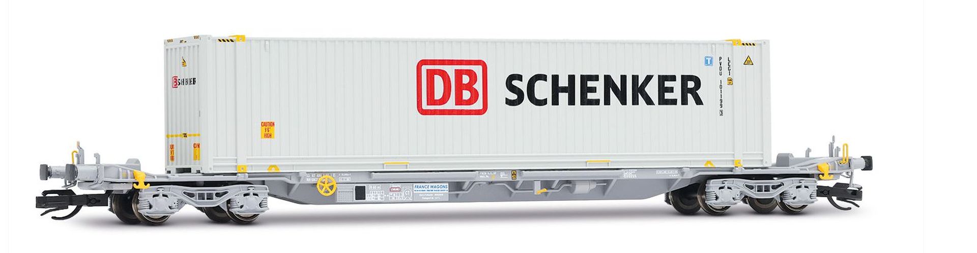 Arnold HN9761 - Containertragwagen, mit 45'-Container 'DB Schenker', Ep.VI