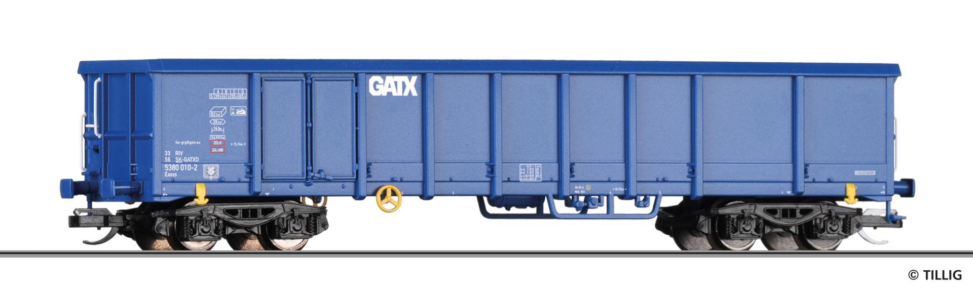 Tillig 15725 - Offener Güterwagen Eaons, GATX, Ep.VI