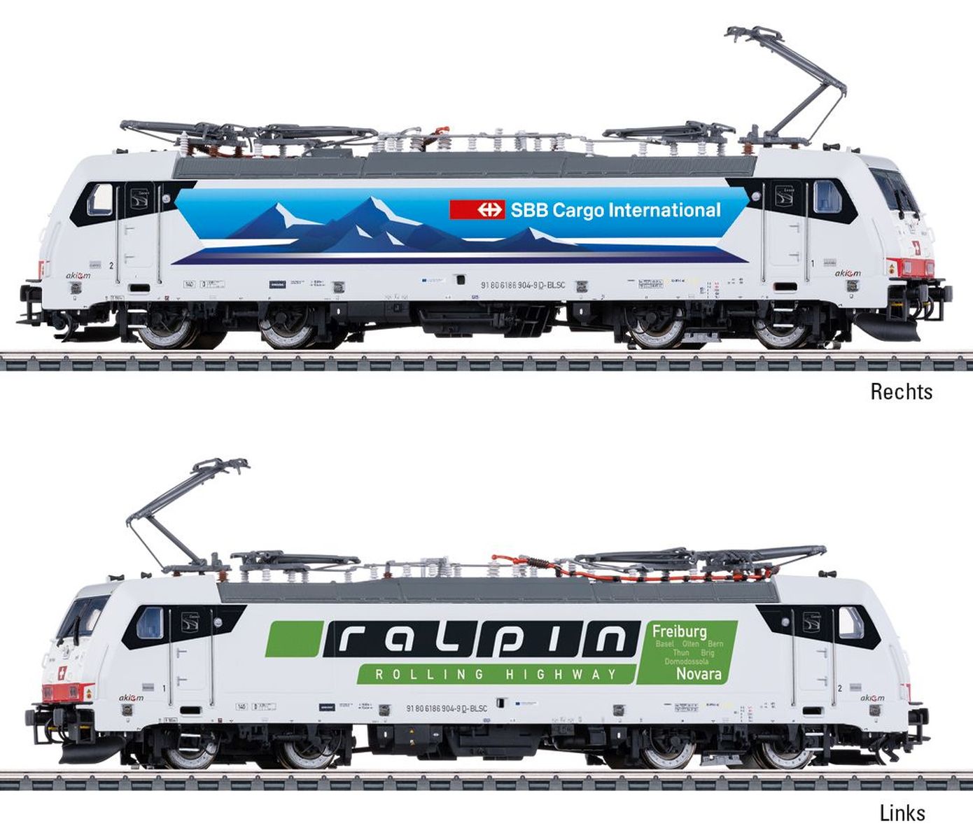 Märklin 38801 - E-Lok 186 904-9 'Ceneri', Akiem SAS, Ep.VI, MFX+-Sound