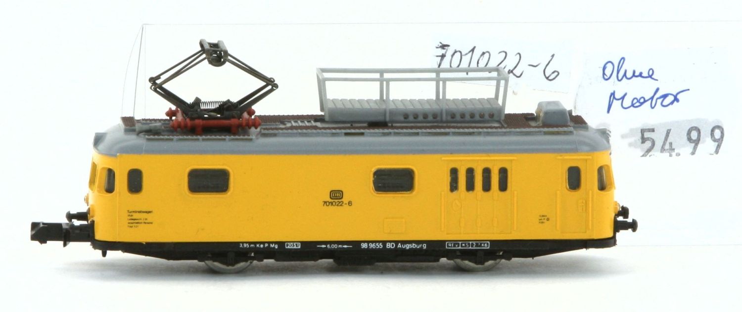 Arnold 701022-6-G - Turmtriebwagen, DB, gelb (ohne Motor)