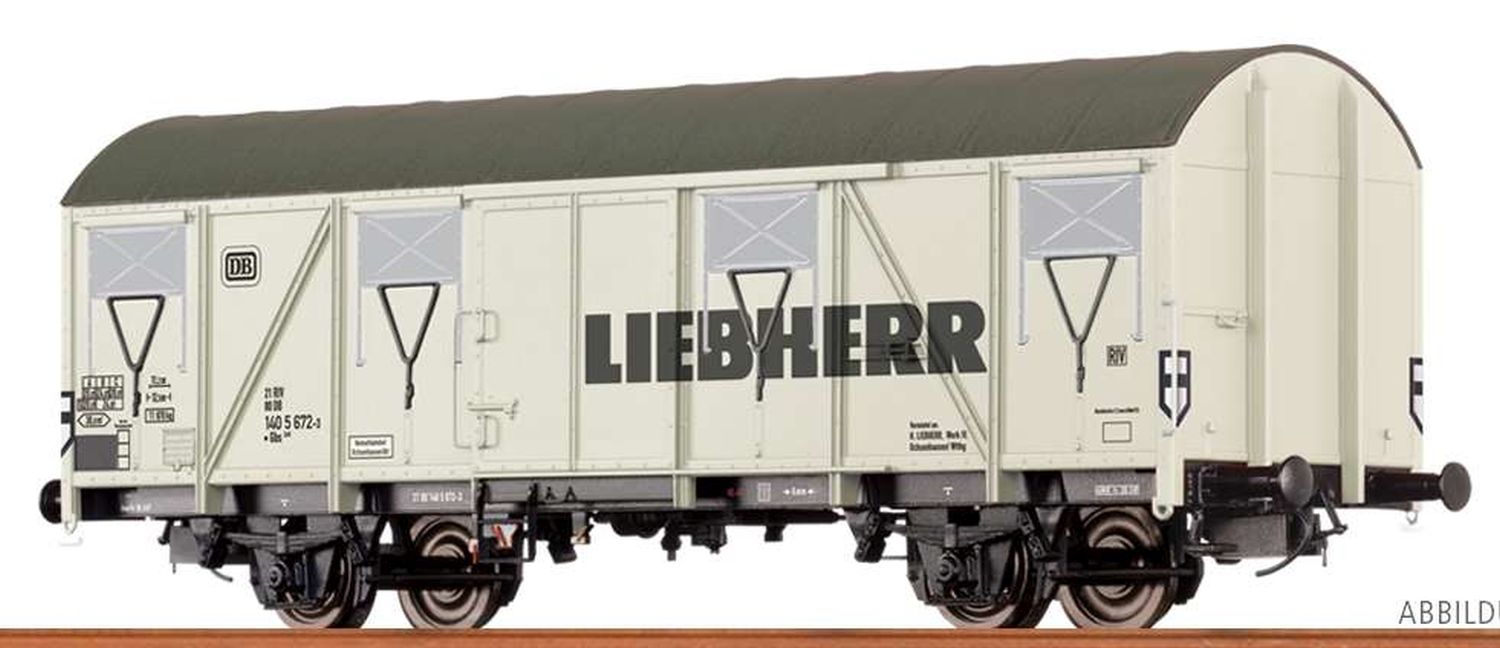 Brawa 67819 - Gedeckter Güterwagen, DB, Ep.IV 'Liebherr'
