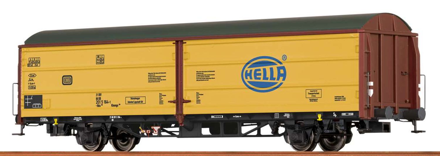 Brawa 48991-A24 - Gedeckter Güterwagen Klmmgs 299, DB, Ep.IV 'Hella'