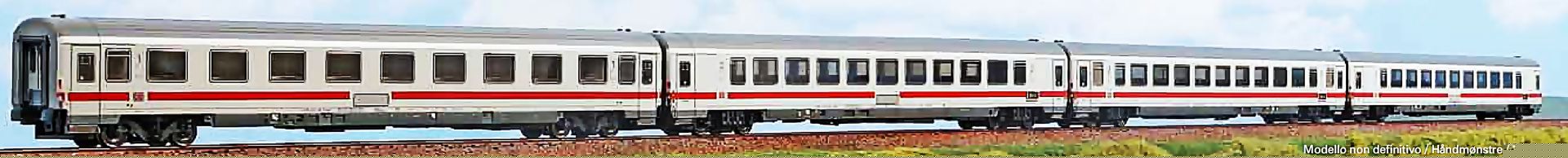 ACME AC 55329 - 4er Set Personenwagen EuroCity, DBAG, Ep.VI