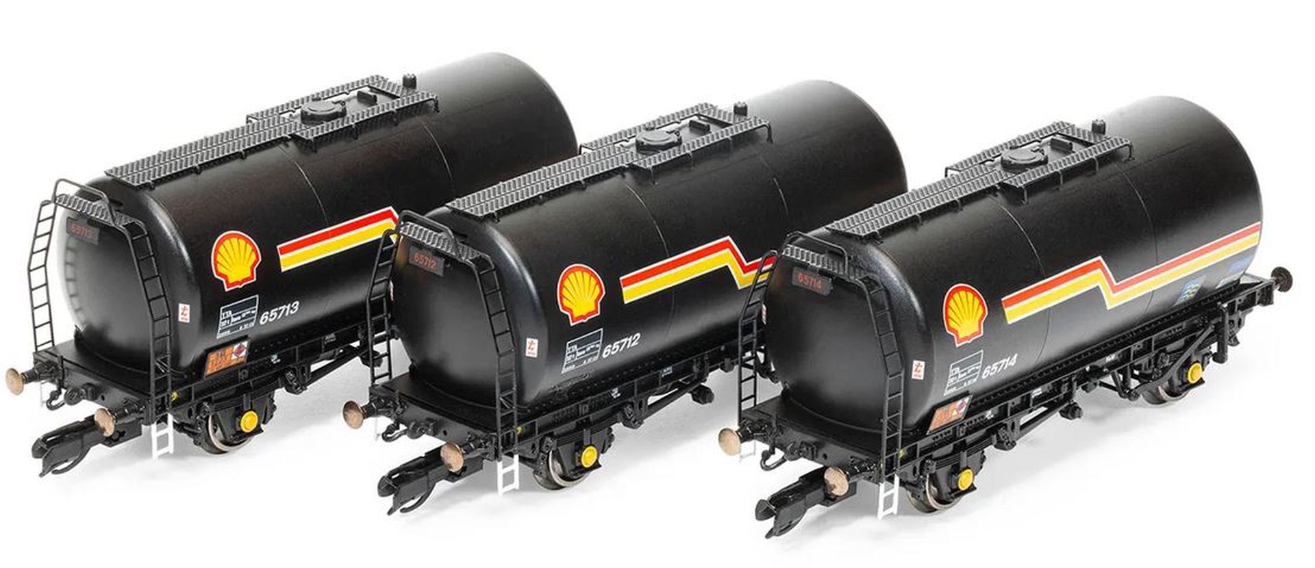 Hornby TT6035 - 3er Set Kesselwagen TTA Tanker triple pack, Shell, Ep.VI