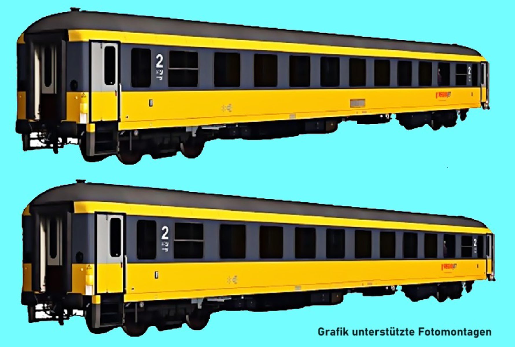 ACME AC 55326 - 2er Set Liegewagen Typ 248.5, RegioJet, Ep.VI