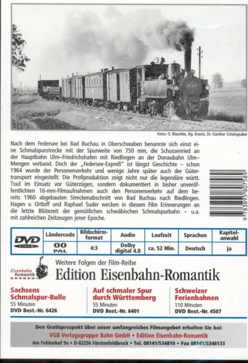 VGB 6428 - DVD - Der Federsee-Expreß