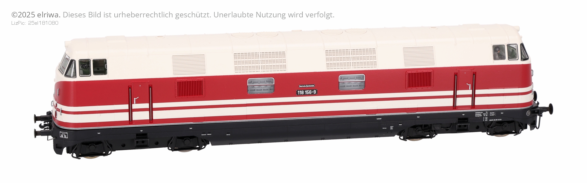 Roco 7300077 - Diesellok 118 156-9, DR, Ep.IV, mit zwei Streifen Roco 7300077 - Diesellok 118 156-9, DR, Ep.IV, mit zwei Streifen