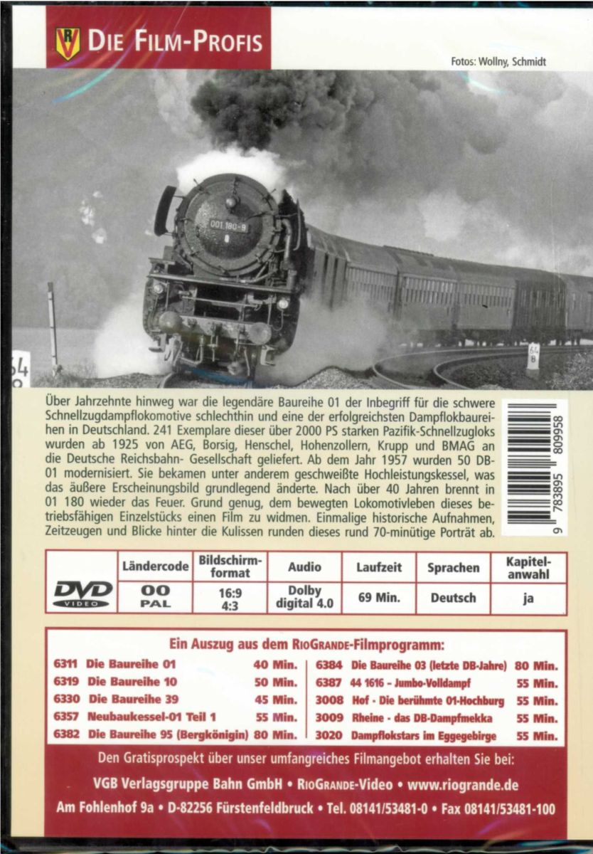 VGB 6391 - DVD - 01 180 Schnellzugstar der jungen DB