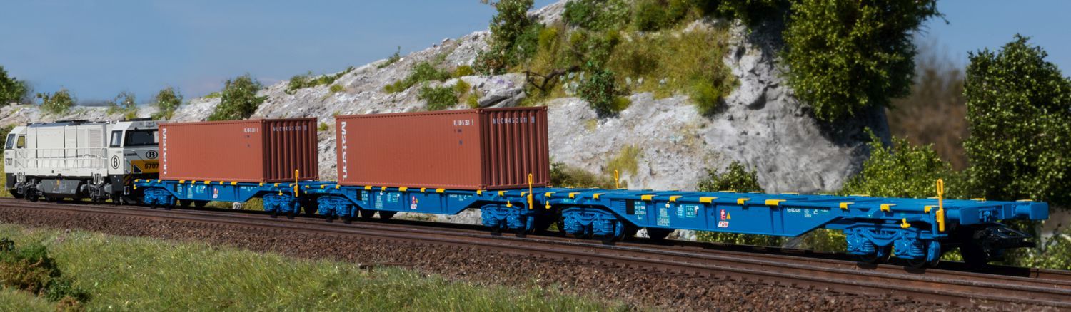 Märklin 47136 - Containertragwagen Sgnss, TRW, Ep.VI 'Matson'