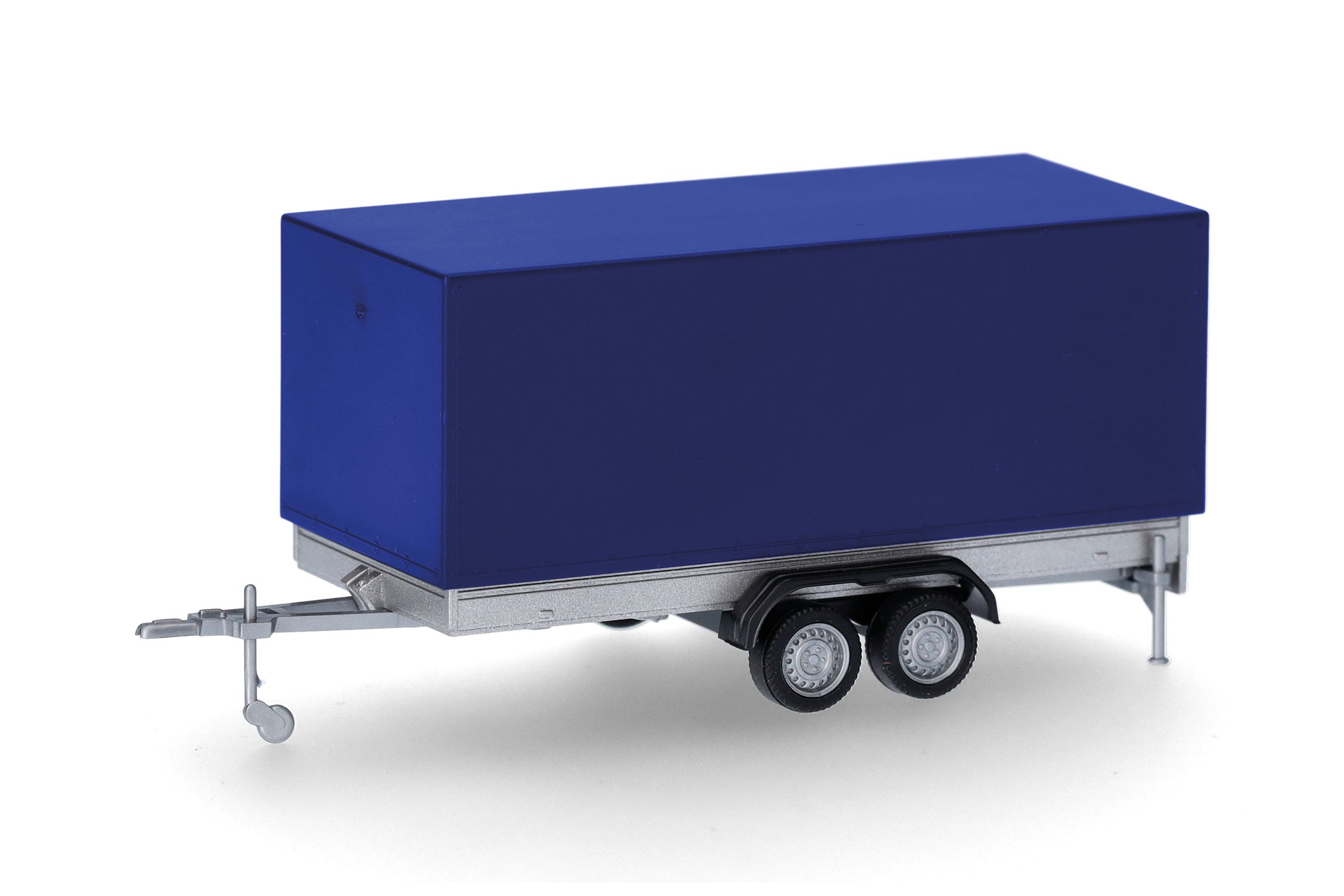 Herpa 052627-004 - PKW-Planenanhänger 2achs, ultramarinblau