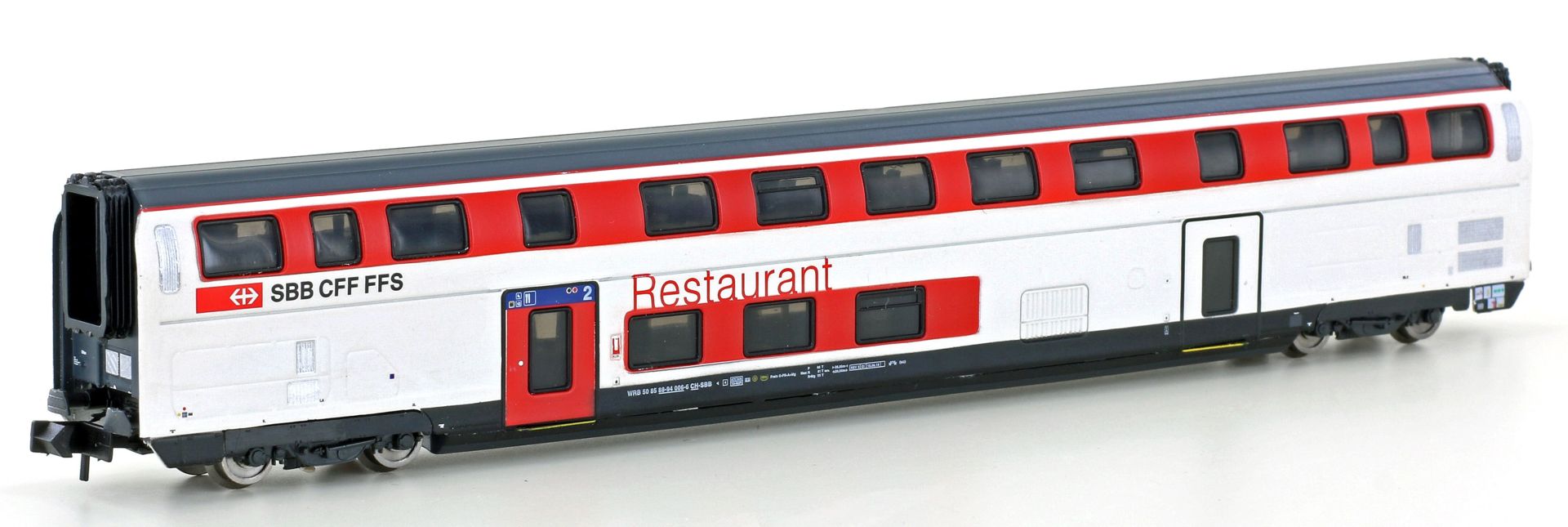 Hobbytrain H25124 - Doppelstock-Restaurantwagen IC2020, SBB, Ep.VI
