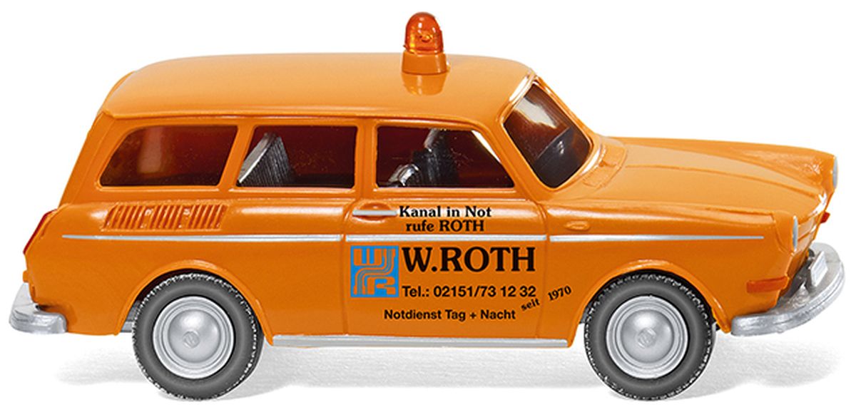 Wiking 004201 - Notdienst - VW 1600 Variant 'W. Roth'