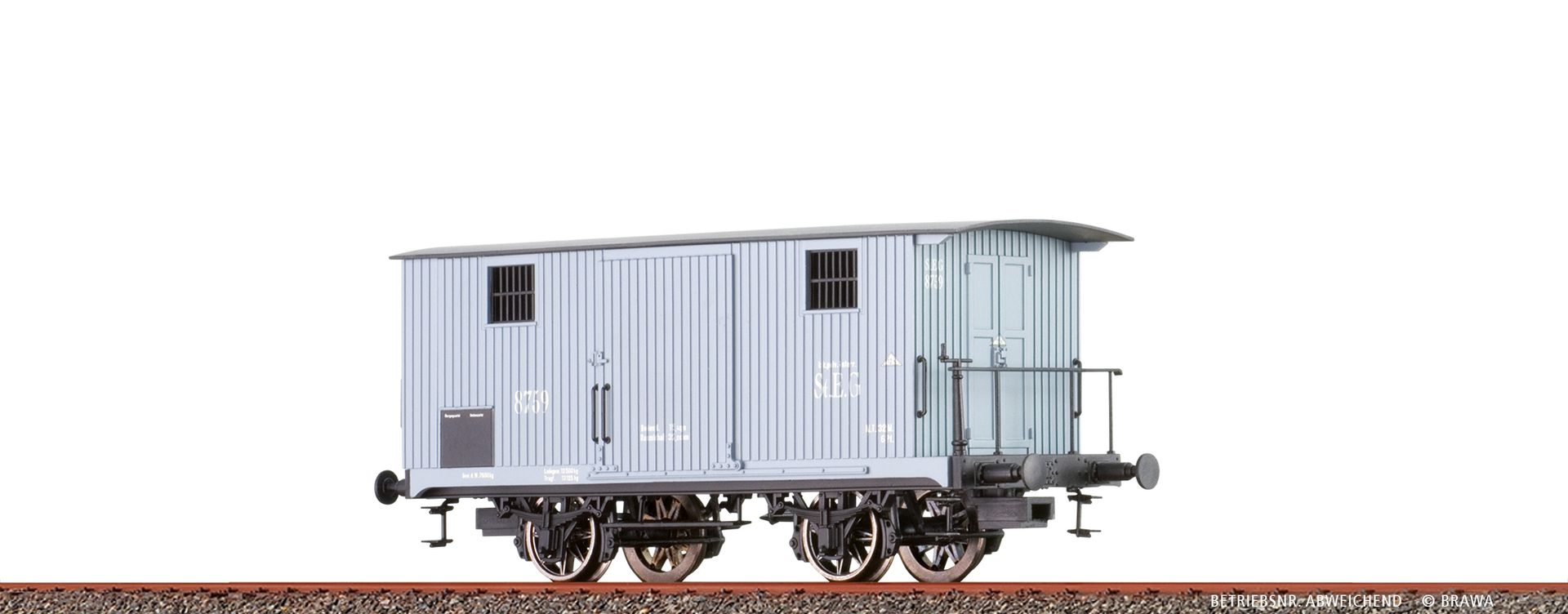 Brawa 47733 - Gedeckter Güterwagen G, St.E.G., Ep.I