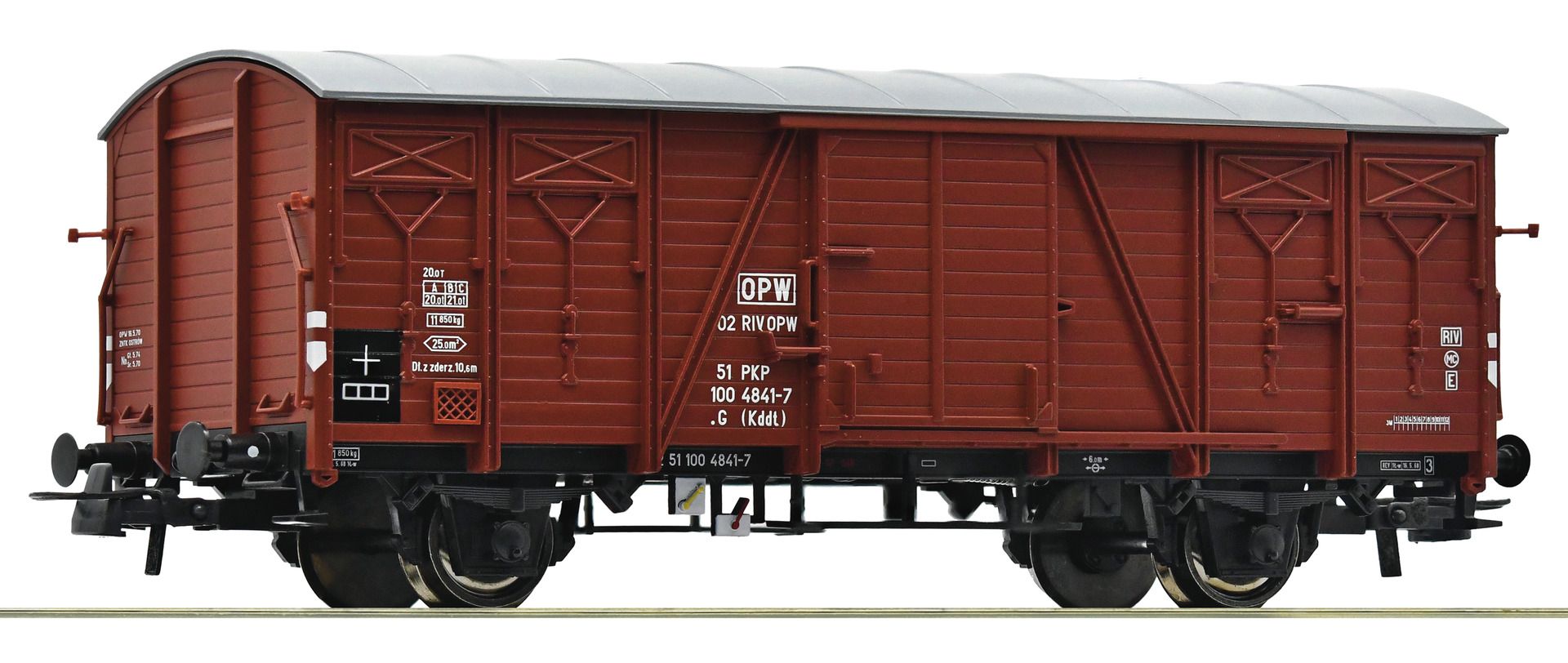 Roco 6600045 - Gedeckte Güterwagen G (Kddt), PKP, Ep.IV