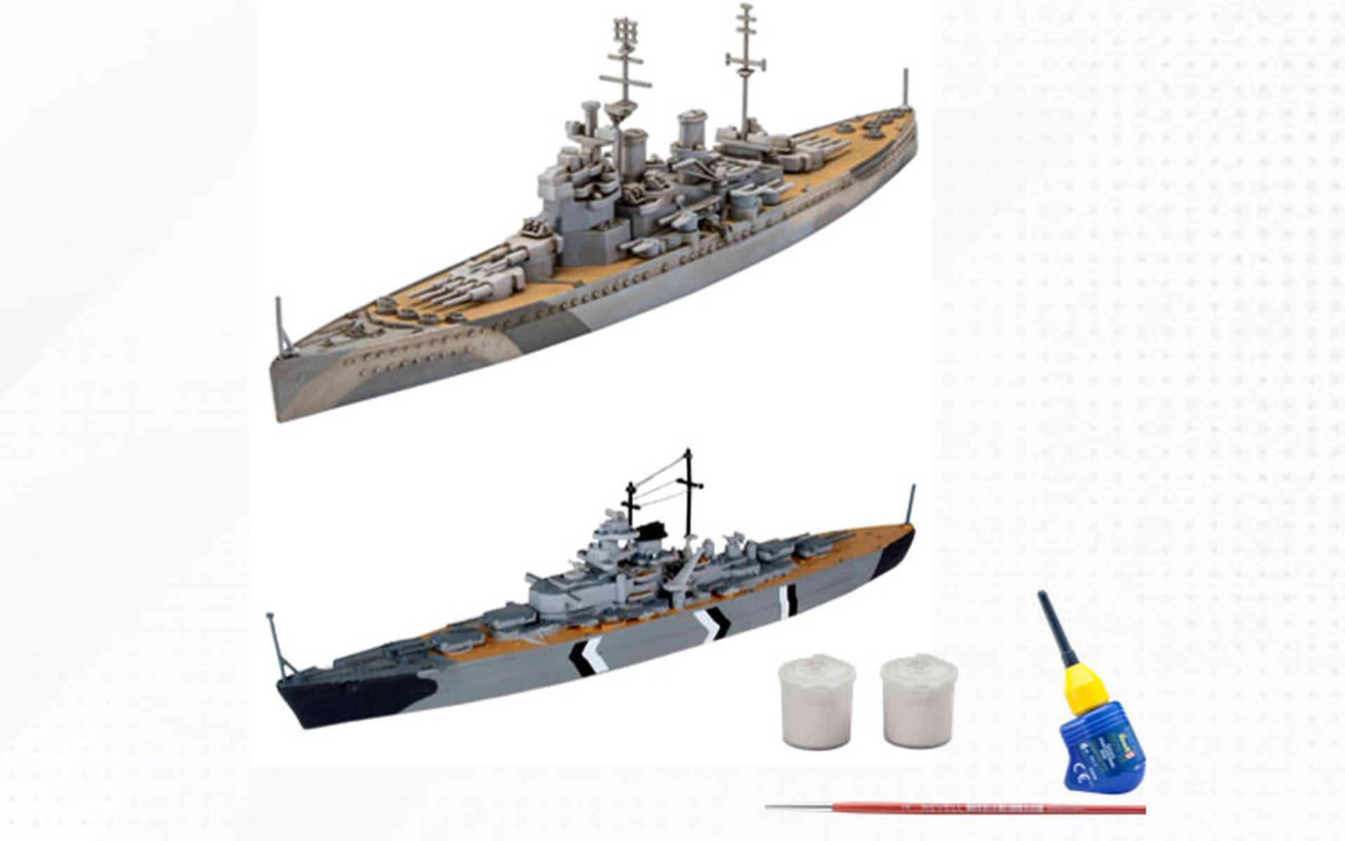 Revell 05668 - First Diorama Set - Bismarck Battle Revell 05668 - First Diorama Set - Bismarck Battle