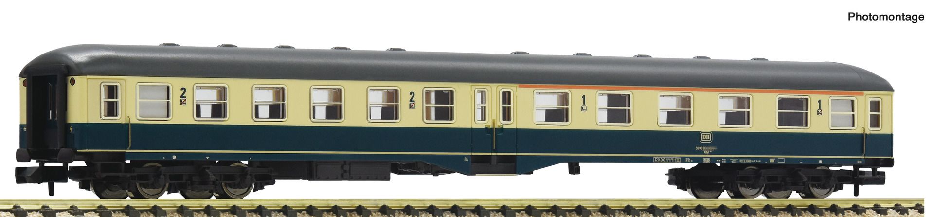 Fleischmann 6260050 - Personenwagen ABymb 411. 1./2. Klasse, DB, Ep.IV