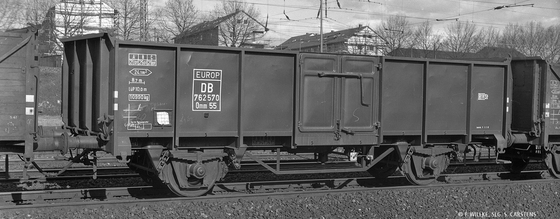 Brawa 50059 - Offener Güterwagen Omm 55, DB, Ep.III