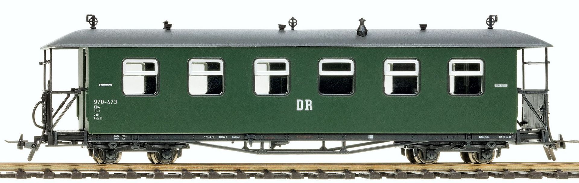 Bemo 3020800 - Personenwagen 970-473 Museumswagen Schönheide, DR, Ep.V-VI