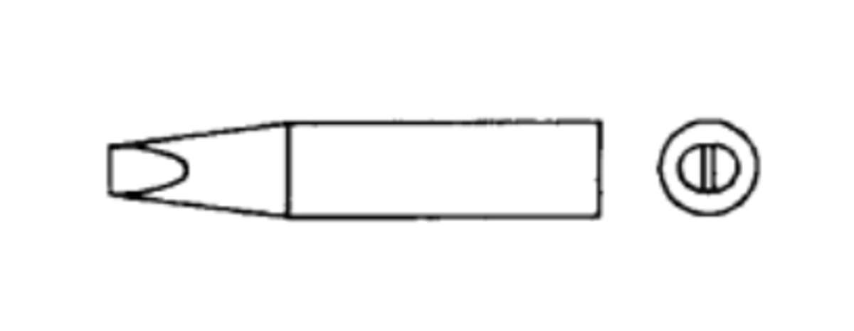Muldental 33160 - Steckkopf LONGLIFE, Meißelform, 5mm, Tiffany, D=6,5mm-9,8 mm