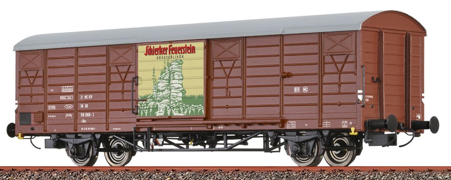 Brawa 49916 - Gedeckter Güterwagen Gbs, DR, Ep.IV 'Schierker Feuerstein'