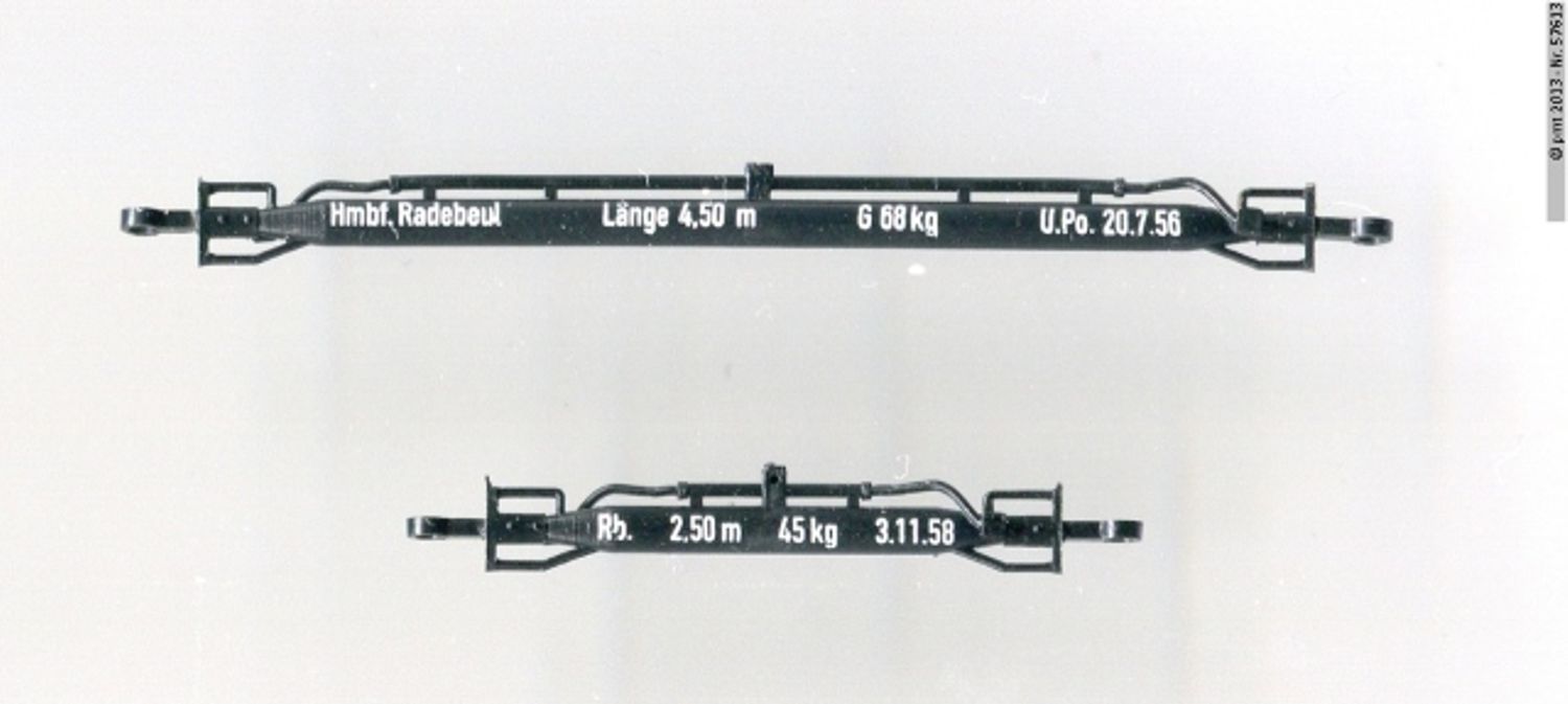 Technomodell 57613 - Kuppelbäume für Rollwagen, bedruckt, 1 Paar