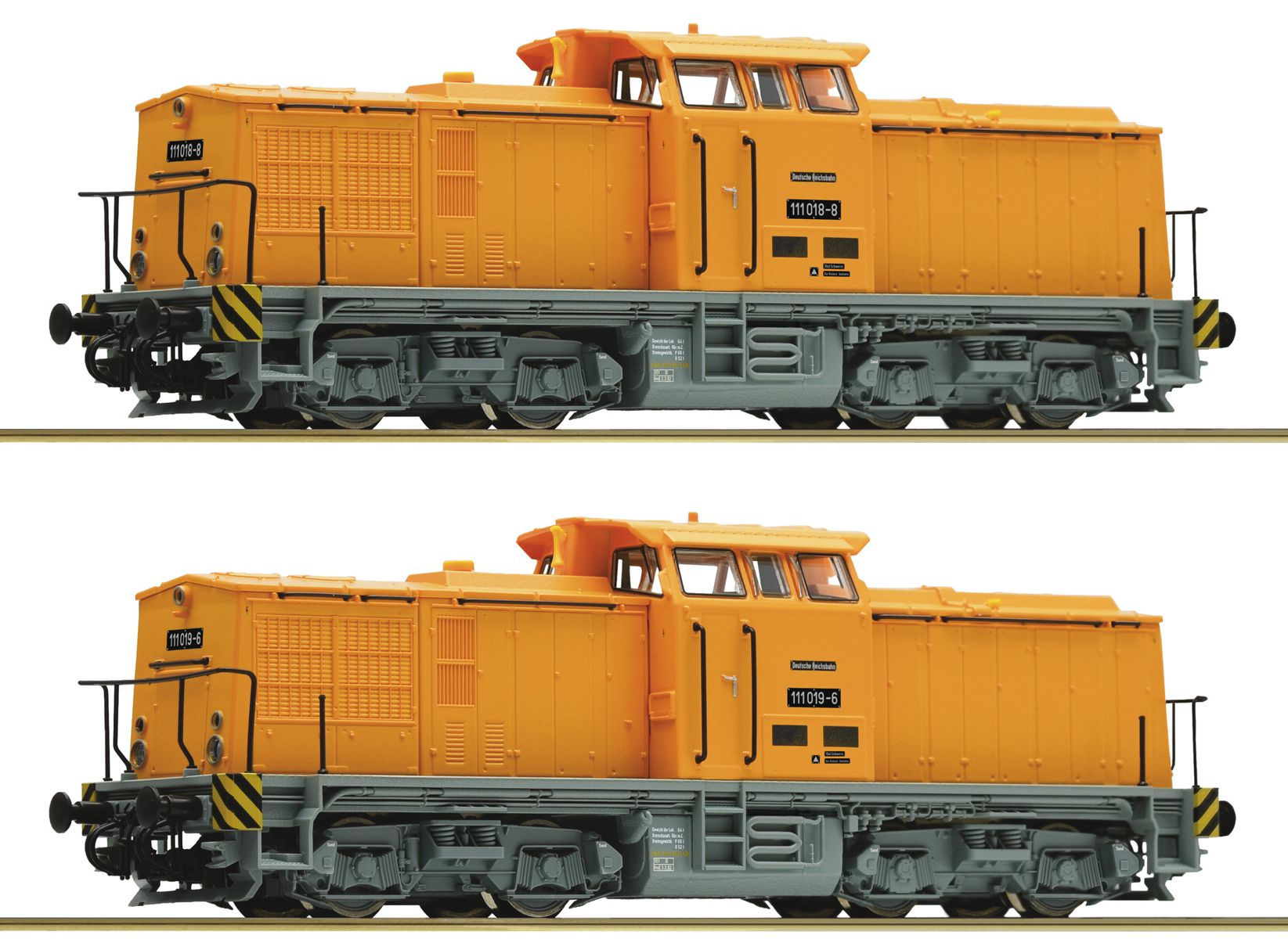 Roco 7380011 - 2er Set Dieselloks 111 018-8 und 111 019-6, DR, Ep.IV