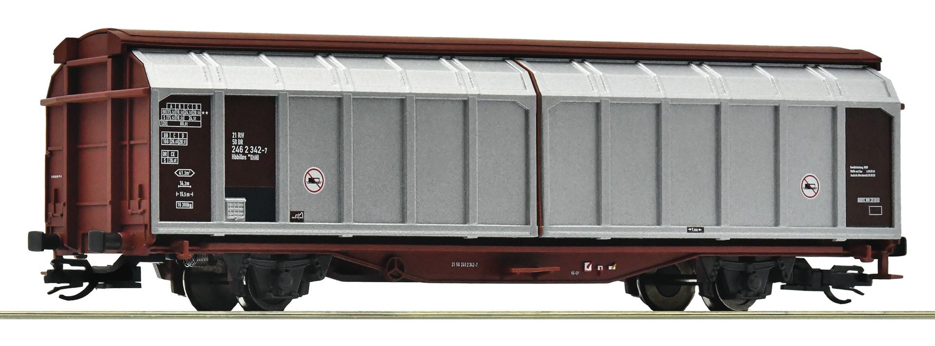 Roco 6680003 - Schiebewandwagen Hbbillns, DR, Ep.IV