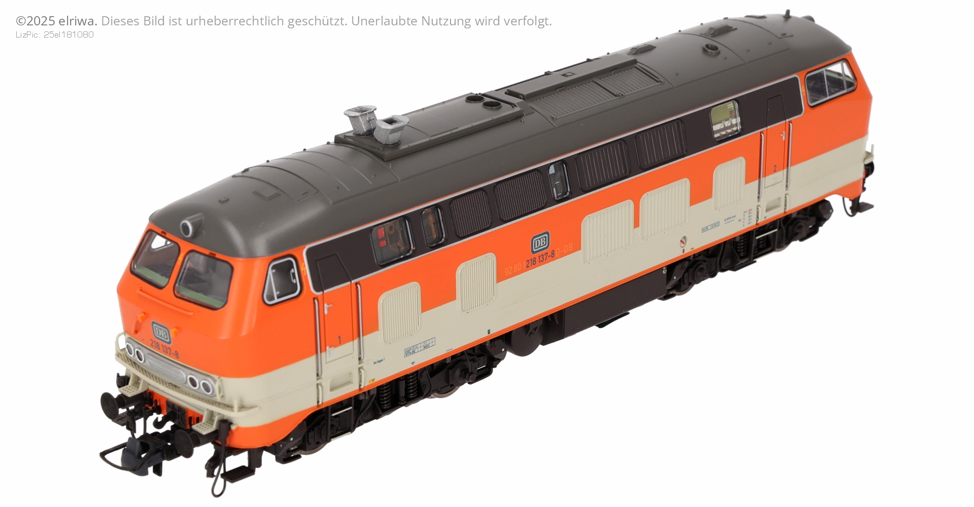 Roco 7310075 - Diesellok 218 137-8 Citybahn, optisch DB, Ep.IV, DBAG-Museum, Ep.VI, DC-Sound Roco 7310075 - Diesellok 218 137-8 Citybahn, optisch DB, Ep.IV, DBAG-Museum, Ep.VI, DC-Sound