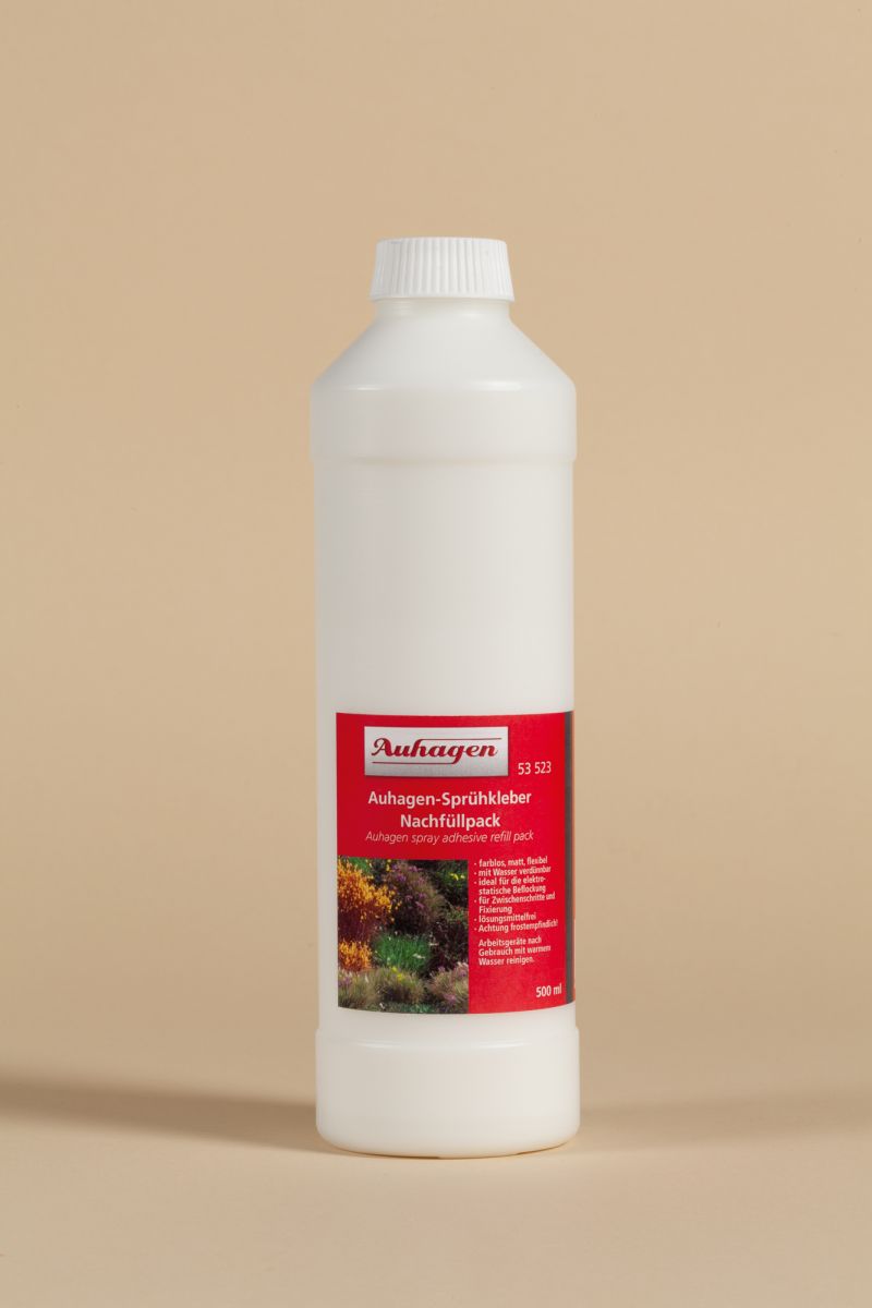 Auhagen 53523 - Sprühkleber Nachfüllpack, 500 ml