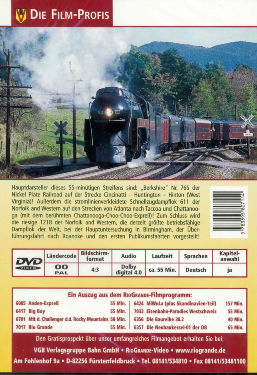VGB 6703 - DVD - Big Steam in den USA