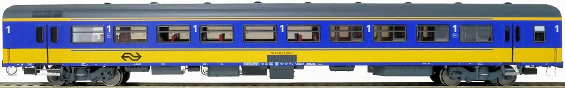Exact-Train EX11166 - Personenwagen ICR, A, Originalversion, NS, Ep.IV, mit Innenbel. und Figuren