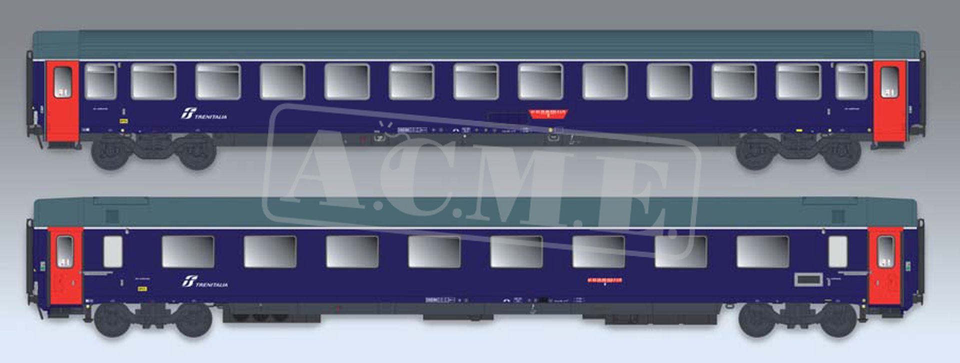 ACME AC 55361 - 2er Set Personenwagen Intercity Notte, FS, Ep.VI