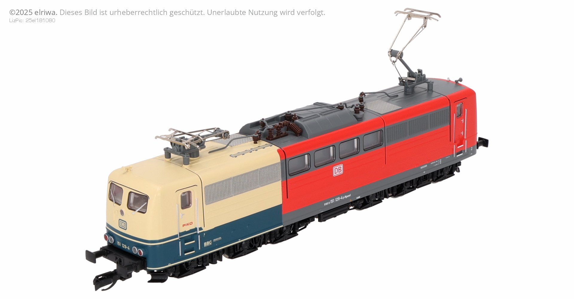 Piko 47210 - E-Lok 151 129 Retro DBAG, Railpool, Ep.VI, DC-Sound