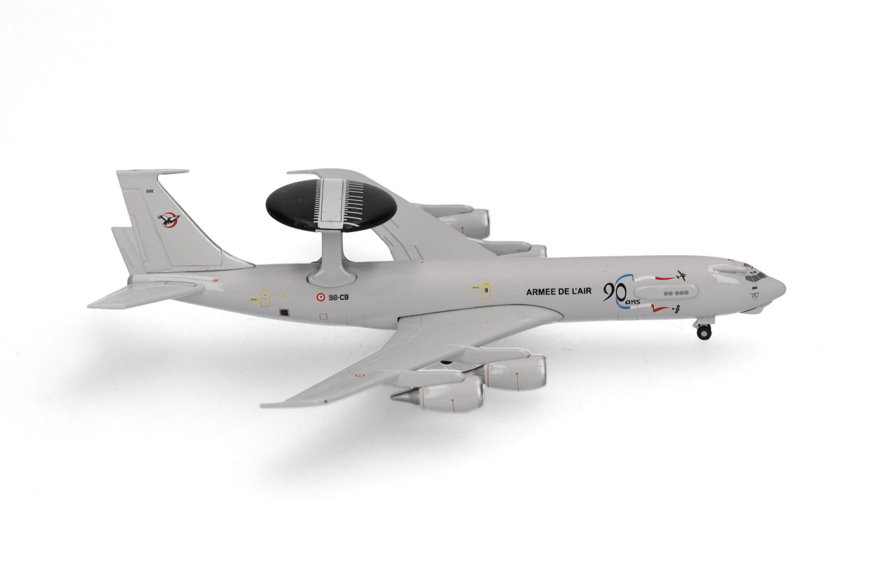 Herpa 538299 - French Air Force Boeing E-3F Sentry - 90th Anniversary – 36-CB "Charognard"