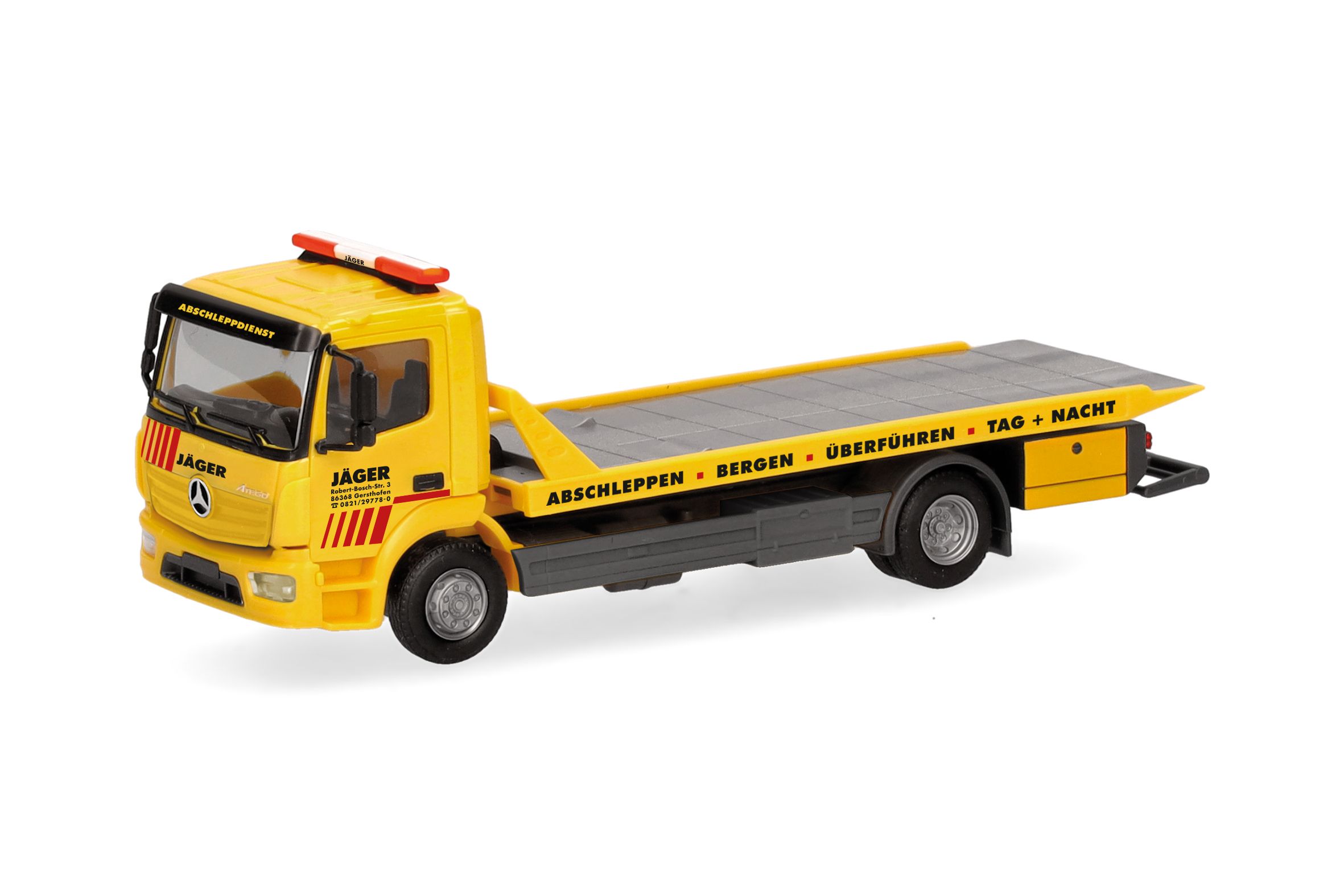 Herpa 319843 - Mercedes-Benz Atego 13 platform rescue vehicle truck "Jäger"